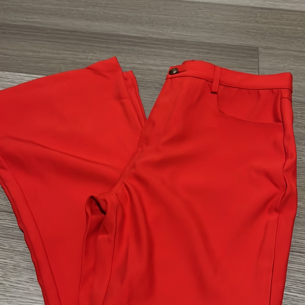Red flare pants - Picture 7 of 8
